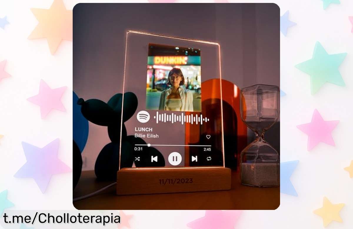 Lámpara REGALOCREATIVO personaliza tu canción favorita y luce espectacular en cualquier rincón, ¡ahora a un precio insuperable que hará brillar tus momentos!