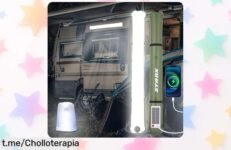 Lámpara de camping recargable Qoolife a un precio loco, ¡con batería potente y luz regulable en 4 modos! Aunque te digan que no la necesitas, siempre querrás tener luz donde vayas.