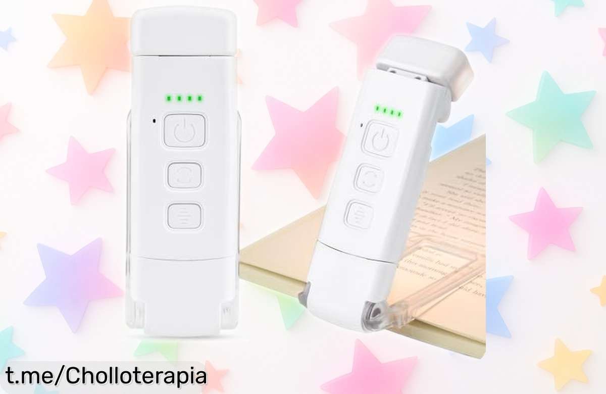 Lámpara de lectura HPLIMEOR portátil y recargable, perfecta para leer a cualquier hora. ¡Precio loco que no podrás dejar escapar! Dale luz a tus noches ya mismo.