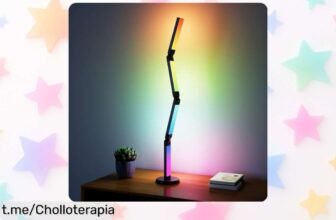 Lámpara de mesa plegable Electight LED: transforma tu espacio con colores que bailan al ritmo de tu música, ¡no te quedes sin este ofertón único y crea un ambiente mágico ya!