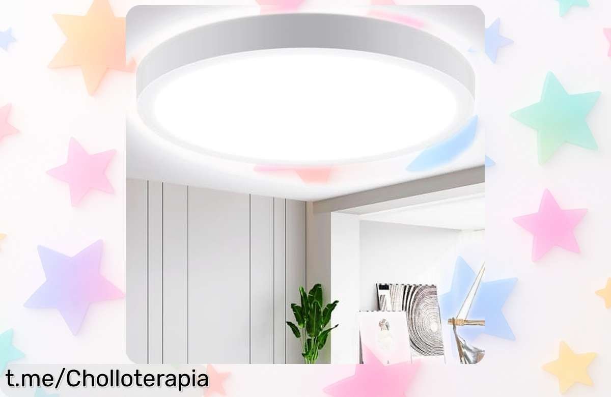 Lámpara de techo LED Aigostar 24W con luz potente a un precio loco, ¡ilumina tu hogar sin gastar y cambia la vibe de cualquier habitación!
