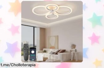 Lámpara de techo LED regulable KSIBNW con mando y app: iluminando tu vida a un precio loco que no podrás dejar pasar. ¡Cómprala ya y dale color a tus días!
