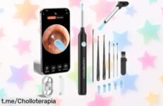 Lámpara endoscopio Hopefox con cámara 1080p y kit de limpieza, ¡rebajado sorprendentemente! Tu solución perfecta para cuidar a tus pequeños. Aprovecha este super chollo ya.