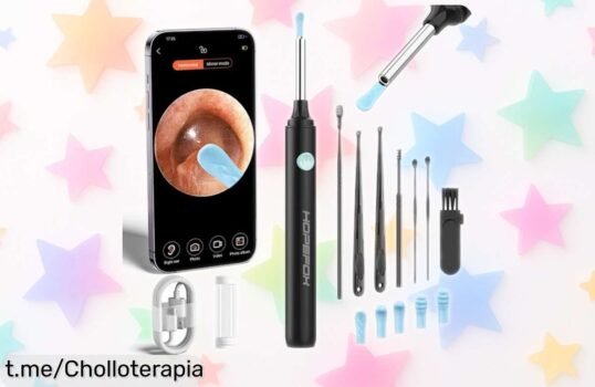 Lámpara endoscopio Hopefox con cámara 1080p y kit de limpieza, ¡rebajado sorprendentemente! Tu solución perfecta para cuidar a tus pequeños. Aprovecha este super chollo ya.