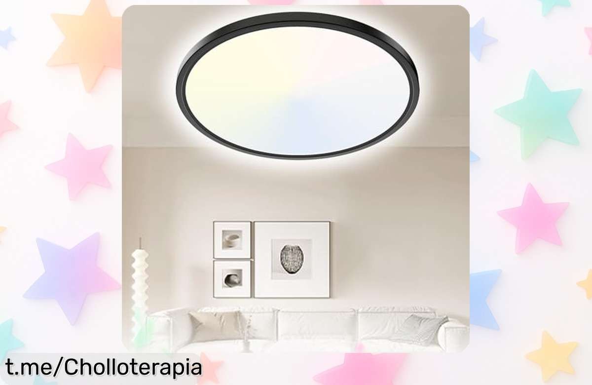 Lámpara plafón LED Yexati 20W, ideal para baños y pasillos: ¡ofertón a precio tirado que ilumina con estilo! No dejes pasar esta oportunidad única.