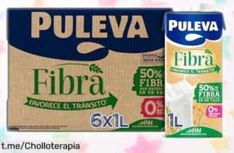 Leche Puleva con fibra de achicoria y avena, pack 6 litros a un precio increíble; cuida tu digestión y siéntete ligero ¡no te lo puedes perder!