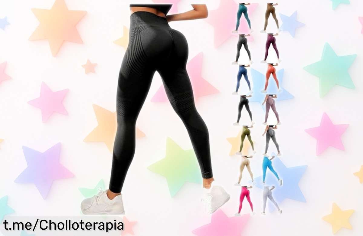 Leggings anticelulitis para mujer que moldean tu figura a precio de risa: ¡llévalos ya y luce espectacular en cada ejercicio!