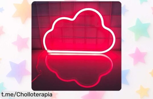 Letrero de neón Cloud con luces LED para tu habitación o fiestas, ¡rebajado a un precio loco que hará brillar tus momentos más especiales!