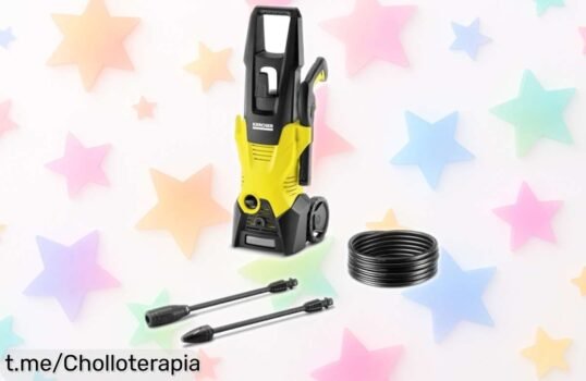 Limpiadora a presión Kärcher K 3 con depósito de detergente, un super chollo que dejará tus bicis y herramientas impecables. ¡No te lo pierdas, dale vida a tu limpieza!