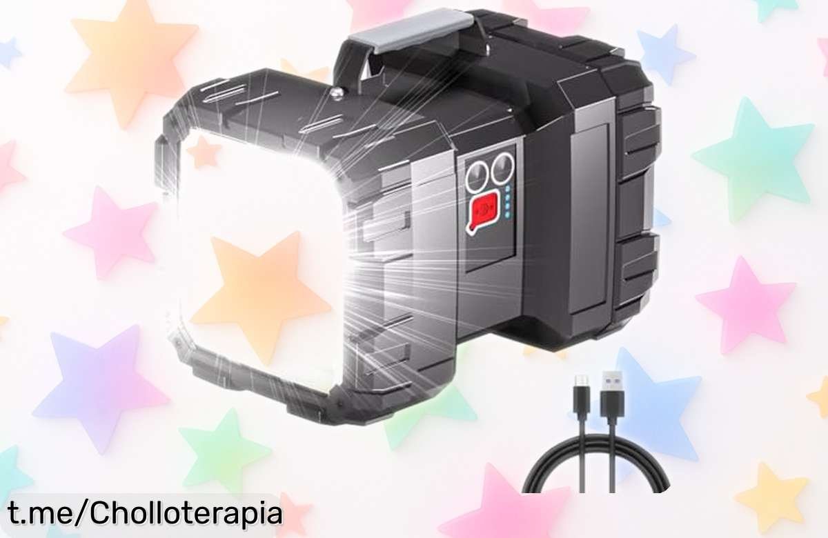 Linterna LED LETOUR de alta potencia a precio de risa: 7 modos geniales para camping y emergencias, ¡no te quedes sin la tuya y sorpréndete con su luz!