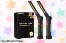 Linternas recargables Coquimbo, pack de 2 con imán y clip que brillan como locura a un precio increíble: ¡no te quedes sin ellas para tus aventuras o emergencias!