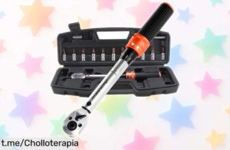 Llave dinamométrica ATsafepro 14 piezas con avisos sonoros y táctiles, un ofertón increíble que hará tus ajustes fáciles y seguros. ¡No te quedes sin ella!