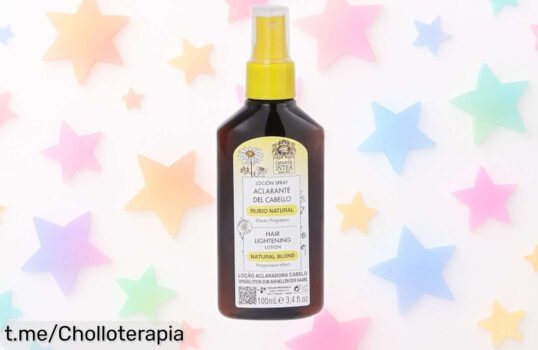 Loción aclaradora de Camomila Intea que levanta hasta 3 tonos y devuelve el rubio natural a tu cabello, ¡aprovecha este precio regalado para brillar ya!