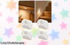 Luces LED con sensor de movimiento para pasillos: pack de 4 a un precio tirado que encantará a tus peques. ¡Haz tu hogar más seguro y acogedor ahora mismo!