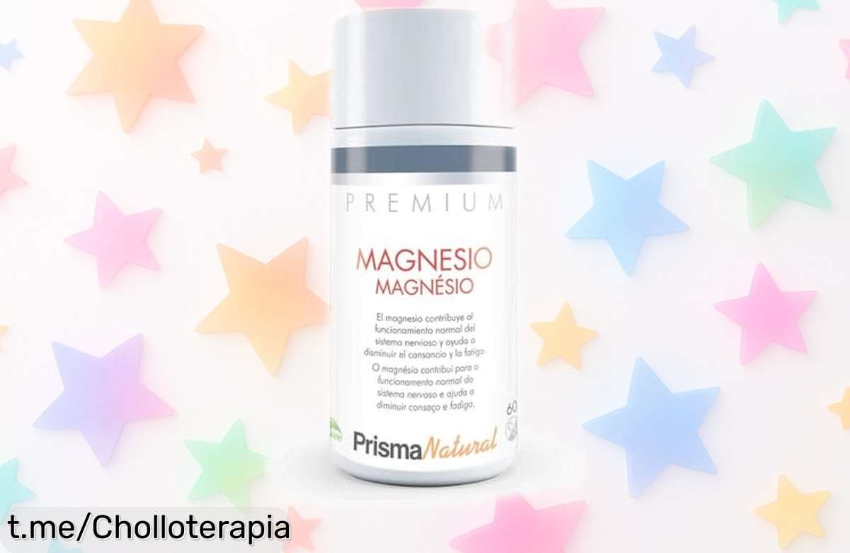 Magnesio Premium Prisma Natural en cápsulas: dales energía a tus músculos y nervios por un precio regalado que no podrás dejar escapar, ¡no te lo pienses más!