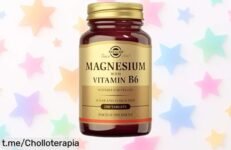 Magnesio con Vitamina B6 de Solgar, energía al instante y adiós cansancio ¡Super rebajado para que actives tus músculos sin preocupaciones! No dejes pasar esta oportunidad.