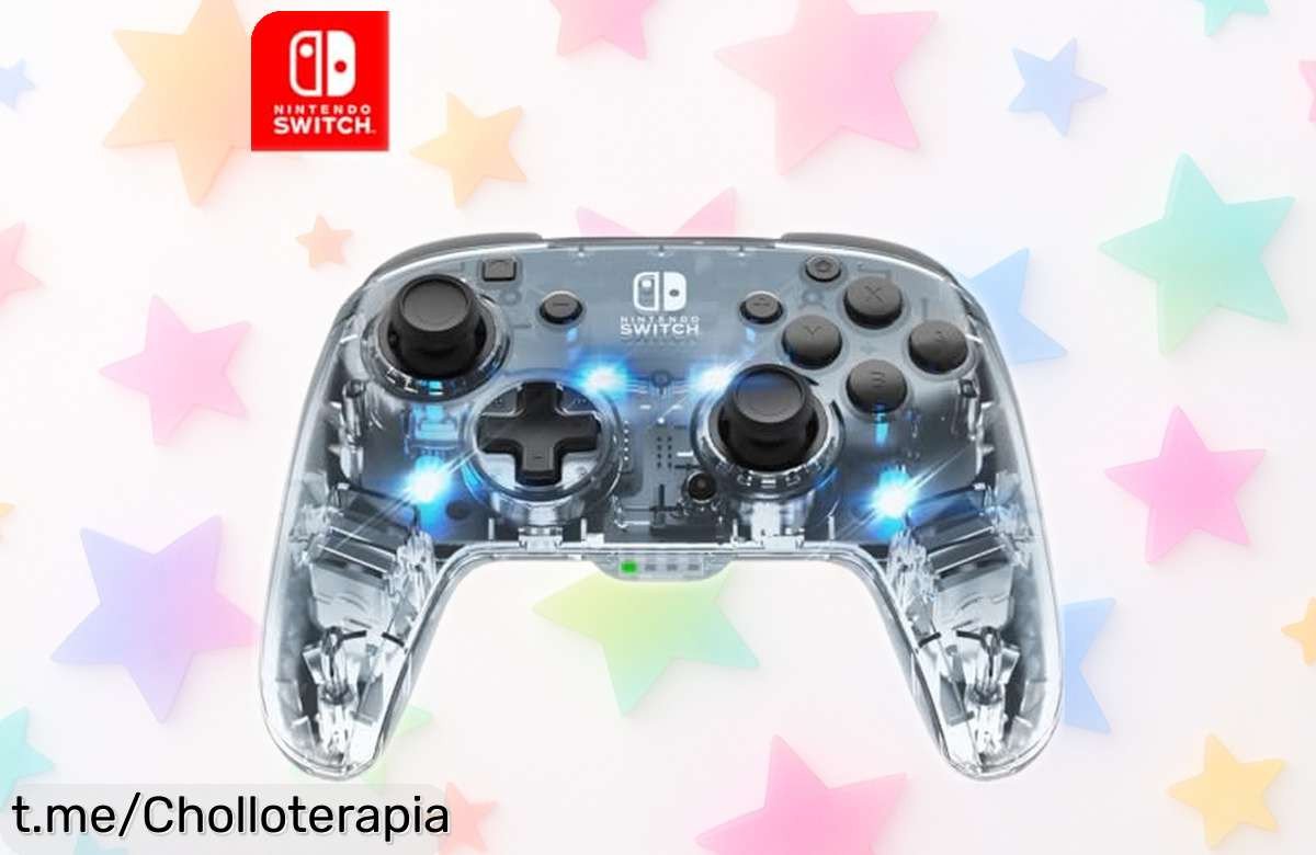 Mando inalámbrico Afterglow Deluxe para Nintendo Switch, el ofertón que te enamorará: juega sin cables y personaliza con luces LED ¡No dejes pasar esta oportunidad!