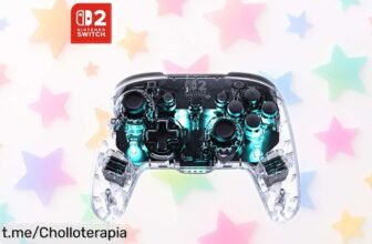 Mando inalámbrico Turtle Beach Afterglow para Switch con luces RGB increíbles y sticks súper precisos, ¡rebajado para arrasar en tus partidas! No te lo pierdas.