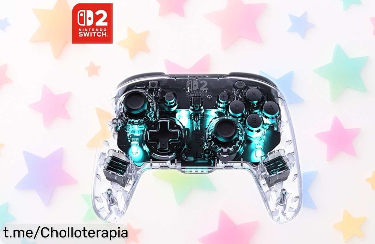 Mando inalámbrico Turtle Beach Afterglow para Switch con luces RGB increíbles y sticks súper precisos, ¡rebajado para arrasar en tus partidas! No te lo pierdas.