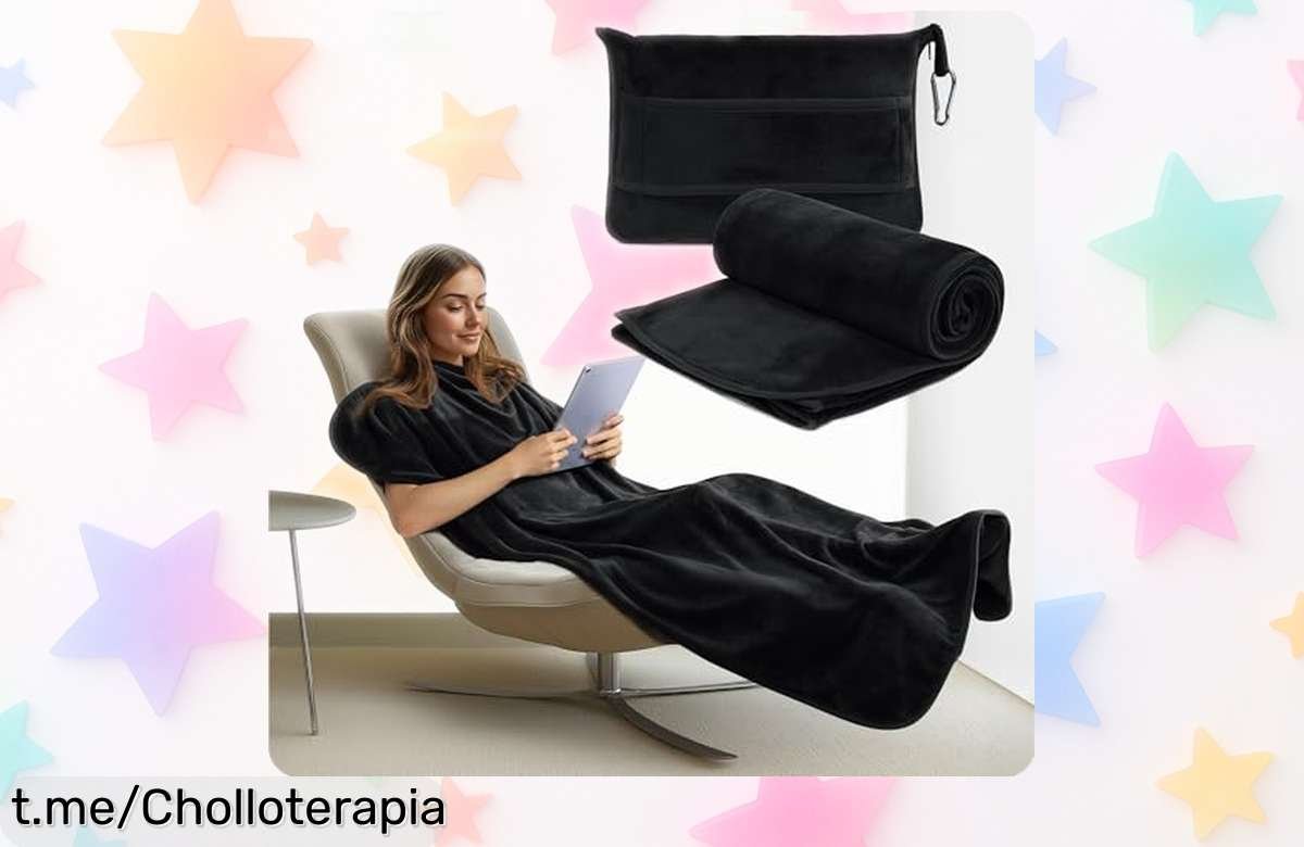 Manta de viaje 2 en 1 JEMIDI, ¡super suave y lista para acompañarte! No te quedes sin ella a precio regalado, tu mejor compañero en cada aventura.