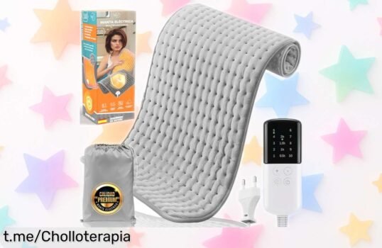 Manta eléctrica NUVEXIA® SUPER para calentar y aliviar dolores, ¡super chollo con 10 modos de temperatura! No dejes que el frío te atrape, disfruta del calor ya mismo.