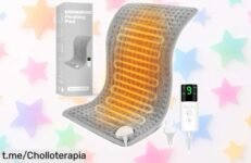 Manta eléctrica lumbar UOHHBOE con 9 niveles de calor: olvídate del frío y disfruta del confort que mereces, ¡aprovéchala ahora o te la quitan de las manos!