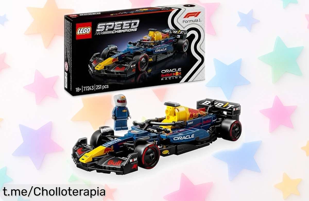 Maqueta del coche F1 Red Bull RB20 con minifigura, un regalazo para fans de LEGO y Fórmula 1 a precio loco que promete horas de diversión y emoción. ¡No te lo pierdas!