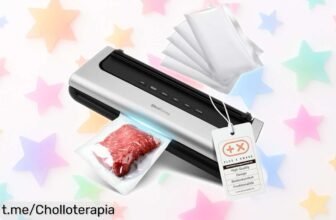 Máquina para envasar al vacío AddLiving con 5 bolsas incluidas a precio loco, fácil de usar y limpiar. Conserve su comida fresca ¡aprovecha este ofertón antes que se acabe!