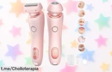Maquinilla eléctrica 2 en 1 SilkGlide Pro para mujer: depilación rápida y sin dolor, ahora con un precio de ganga que te va a hacer sonreír. ¡Aprovecha antes de que se acabe!
