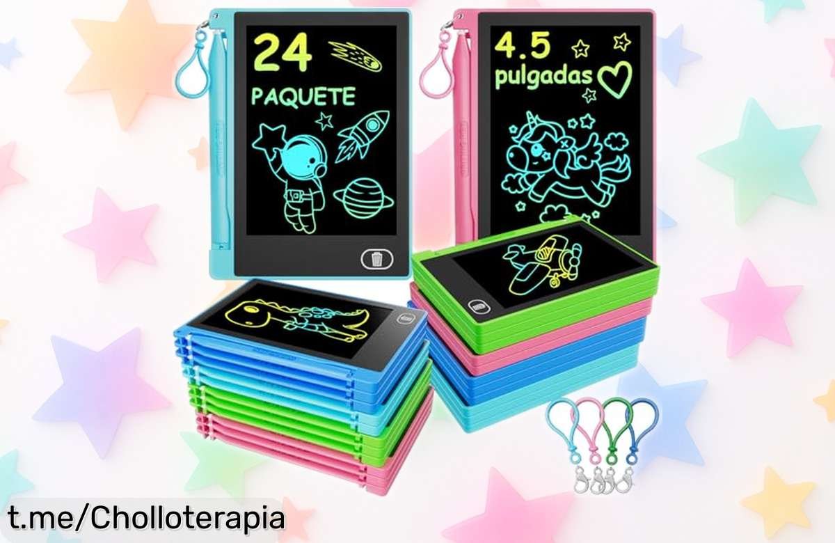 Maravillosa tableta de escritura LCD Electight para peques en colores increíbles: creatividad sin límites a un precio sorprendente que hará sonreír a tu niño. ¡Hazte con ella ya!