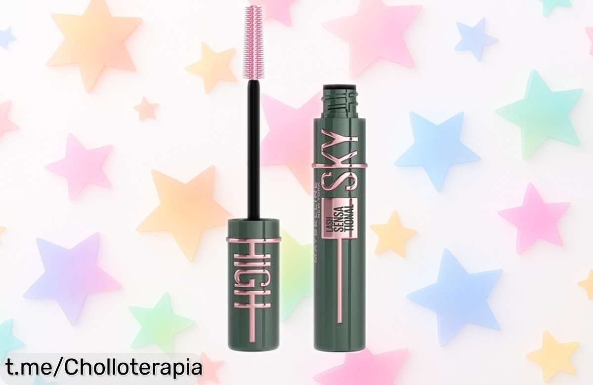 Más volumen y pestañas kilométricas con la Sky High Mascara Green Altitude de Maybelline a precio loco que hará que te sientas imparable y lista para conquistar el día.