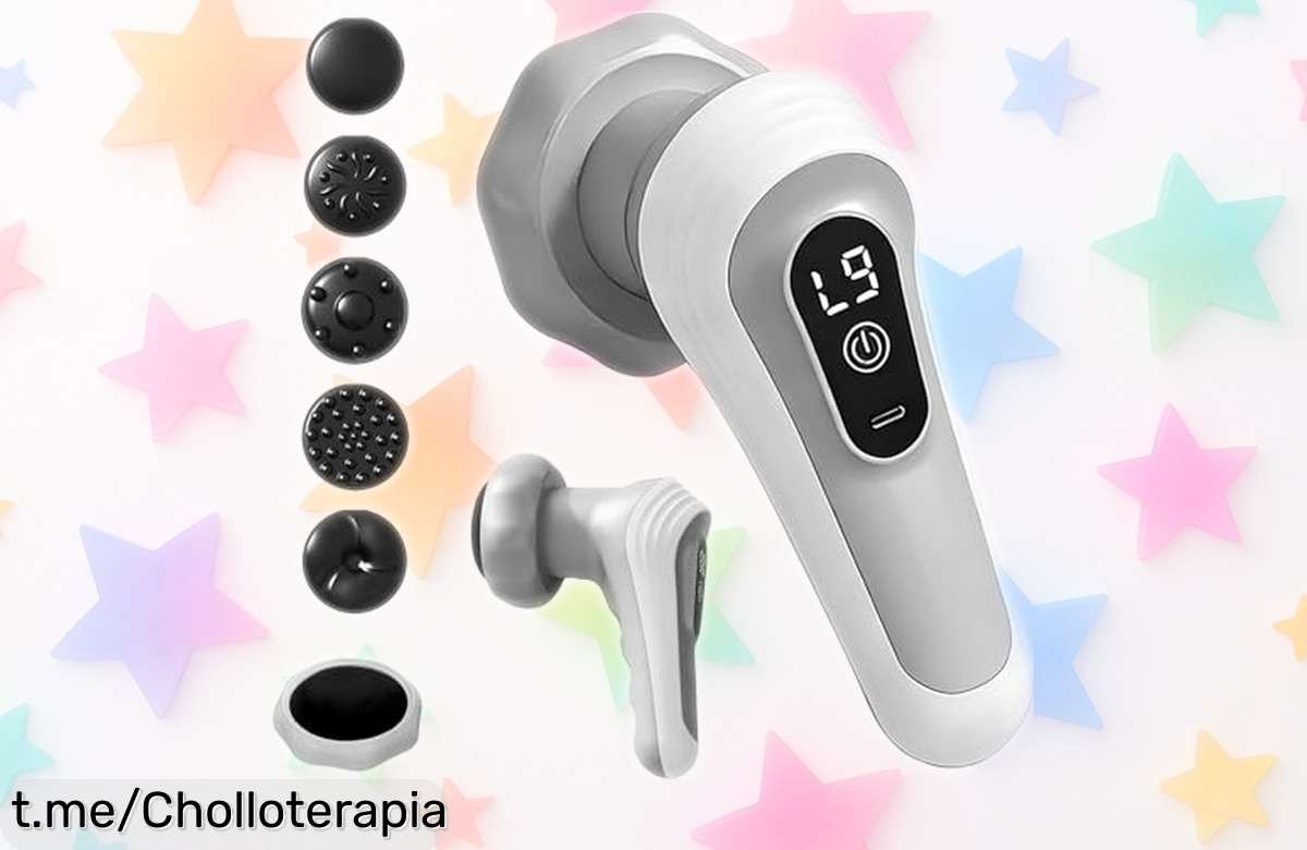 Masajeador anticelulitis eléctrico de 6 niveles y 3 modos, ¡ahora a un precio loco! Dale a tu piel el cuidado que se merece y despídete de la hinchazón. No lo dejes escapar, actúa ya.