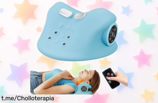 Masajeador de cuello ALLILUYAA con calor y vibración que elimina el estrés en un plis, ¡ahora a precio loco! Relájate como nunca sin salírte del presupuesto.