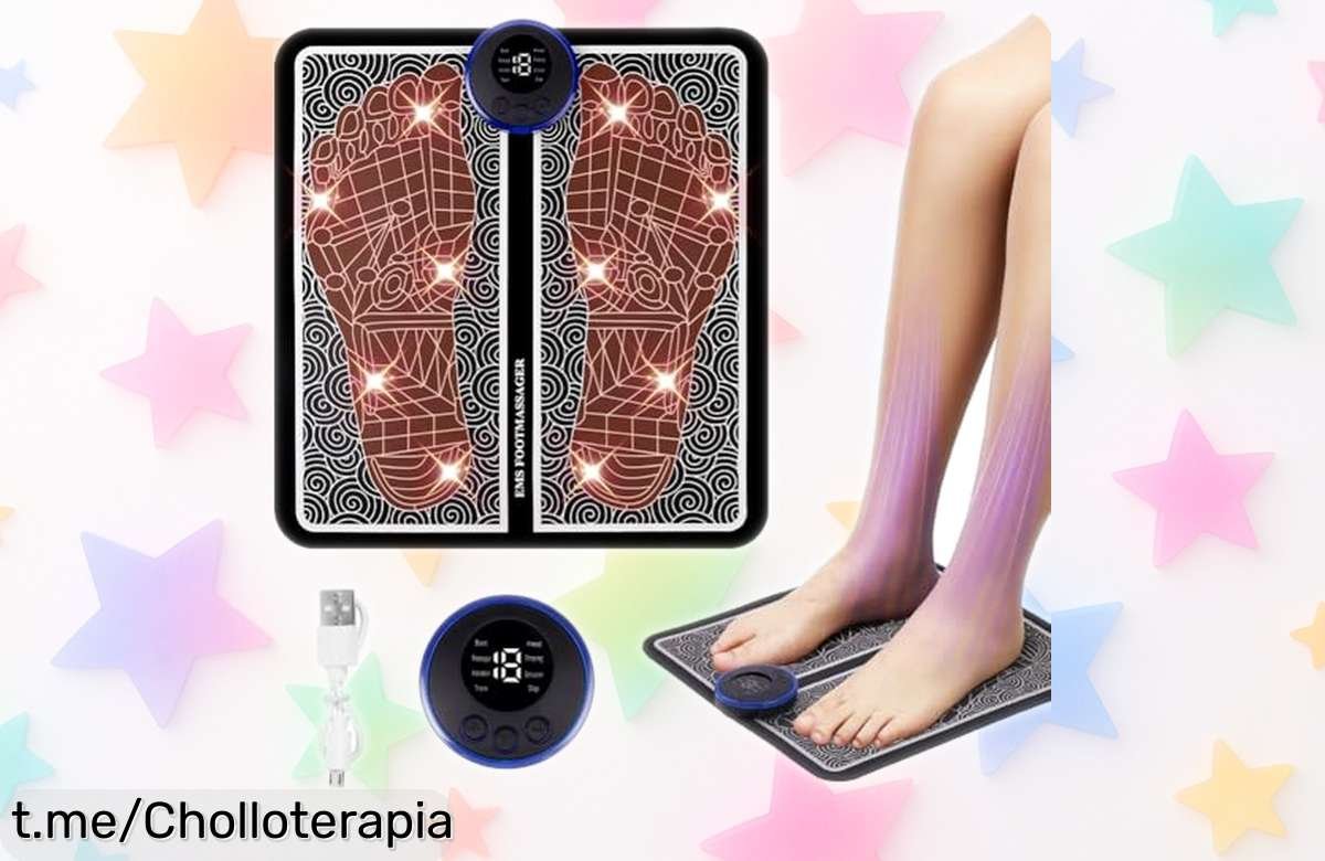 Masajeador de pies OSDUE con 8 modos y 19 niveles: una brutal oferta para olvidarte del dolor y activar la circulación que no querrás dejar escapar, ¡relájate ahora mismo!