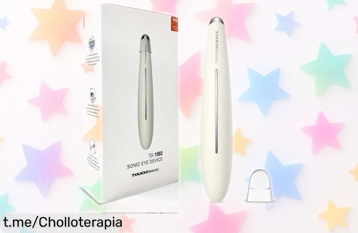 Masajeador eléctrico de ojos portátil que calienta y vibra, ¡olvídate de ojeras y arrugas con este super chollo a un precio loco! No te quedes sin el tuyo hoy mismo.