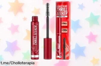 Máscara de pestañas Thrill Seeker de Rimmel London, ¡descuento brutal para lucir una mirada impactante en segundos! No te lo pierdas, es tu momento y esta oferta no espera.