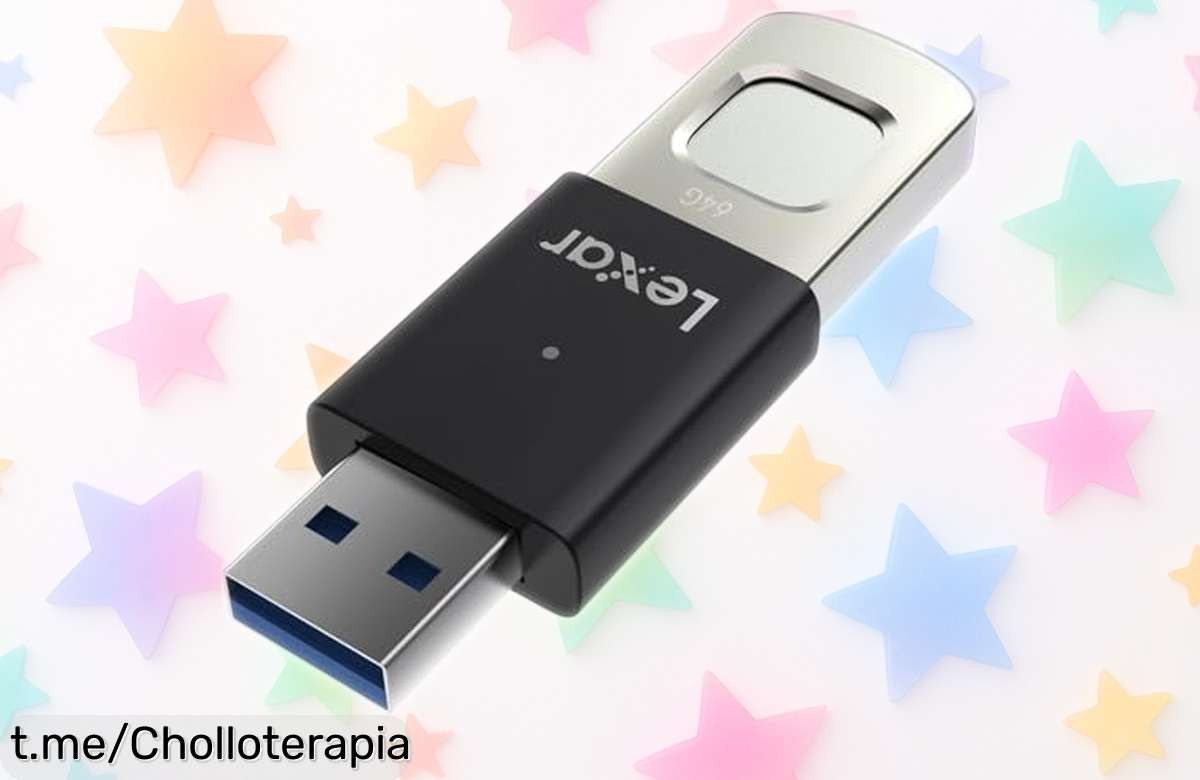 Memoria USB Lexar JumpDrive Fingerprint 256GB, el ofertón que guarda tus secretos solo con tu huella y hace la vida más fácil. ¡Aprovecha ahora antes de que se agote!
