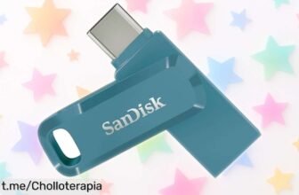 Memoria USB SanDisk Ultra Dual Drive Go de 128 GB a un precio tirado: transfiere tus archivos rapidísimo entre móvil, tablet y ordenador. ¡No te quedes sin el tuyo!