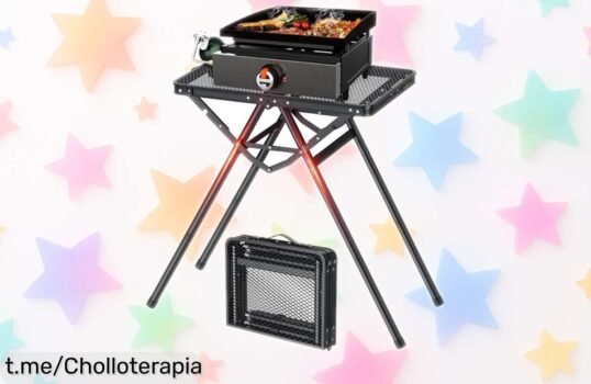 Mesa plegable portátil FUNYKICH, ligero y ajustable para tus aventuras al aire libre: ¡aprovéchate de este chollazo antes que desaparezca!