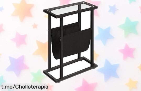 Mesita auxiliar estrecha de diseño minimalista HOOBRO, ¡ofertón que transforma tus espacios! No dejes pasar esta oportunidad única para maximizar cada rincón.