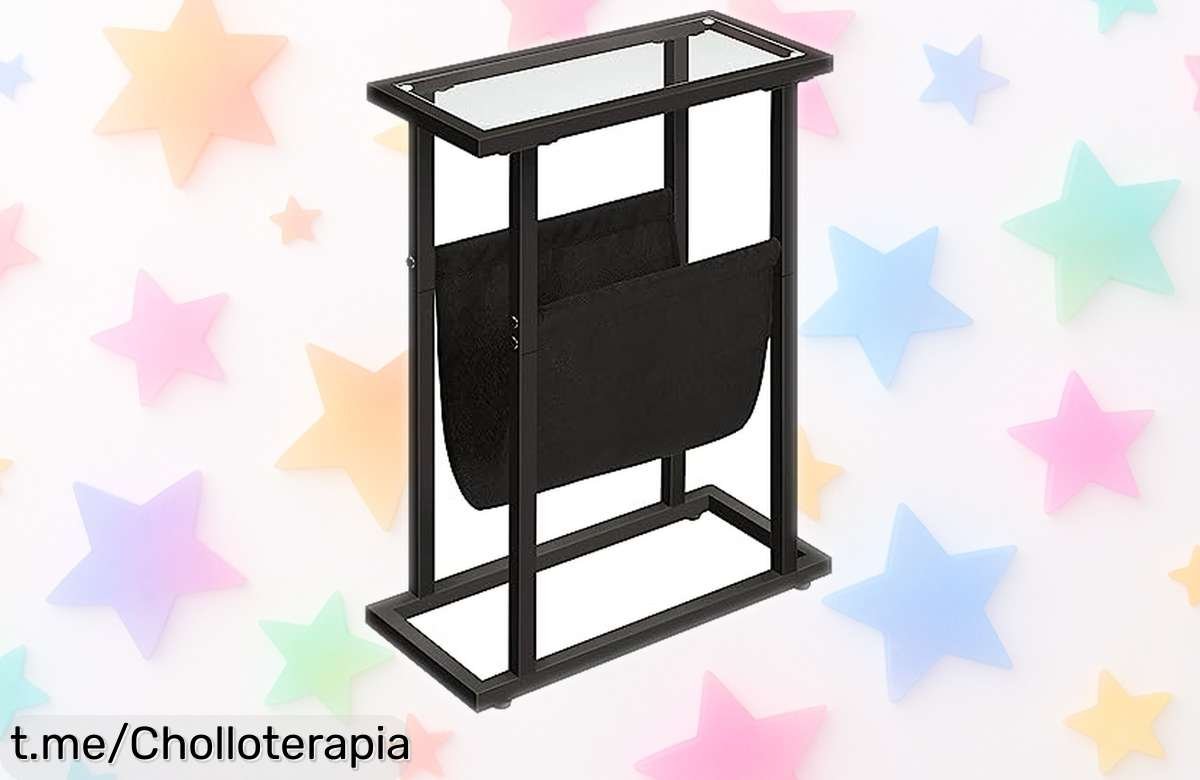 Mesita auxiliar estrecha de diseño minimalista HOOBRO, ¡ofertón que transforma tus espacios! No dejes pasar esta oportunidad única para maximizar cada rincón.