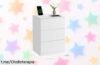 Mesita de noche VASAGLE KAILYN con 3 cajones y puertos USB a un precio que está regalado, ¡no te la pierdas para lucir tu habitación espectacular!