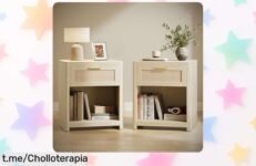 Mesitas auxiliares VASAGLE ELLAN: dale estilo a tu hogar con este juego de 2 en un precio loco y haz que cada rincón sea especial antes de que se acaben.