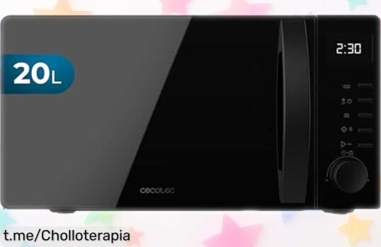 Microondas Cecotec Proclean 5005: Calienta en un abrir y cerrar de ojos, ¡ofertón para que cocines sin estrés! No te lo pierdas, tu cocina lo agradecerá.