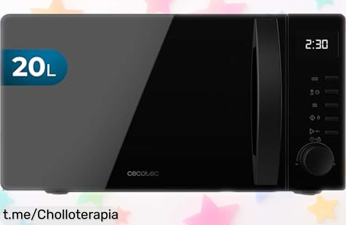 Microondas Cecotec Proclean 5005: Calienta en un abrir y cerrar de ojos, ¡ofertón para que cocines sin estrés! No te lo pierdas, tu cocina lo agradecerá.