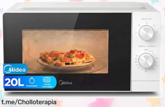 Microondas de sobremesa Midea de 20 litros y 700 W, ¡ofertón loco con función descongelación que hará tus comidas perfectas! No esperes más para disfrutarlo.
