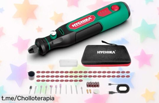 Mini amoladora eléctrica HYCHIKA 3,6V con 77 accesorios rebajada al precio loco: ¡potencia y versatilidad que no puedes dejar escapar! Añade creatividad a tu vida hoy mismo.