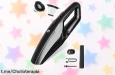 Mini aspiradora de mano Servomaster a precio loco, ligera y potente para limpieza exprés en casa o coche; aprovecha este ofertón antes de que se acabe y siente la satisfacción de un hogar limpio.