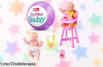 Mini bebés realistas My Mini Baby Serie 2 con accesorios sorpresa a precio de locura, ¡monta tu guardería ahora y vive la emoción del juego sin límites!