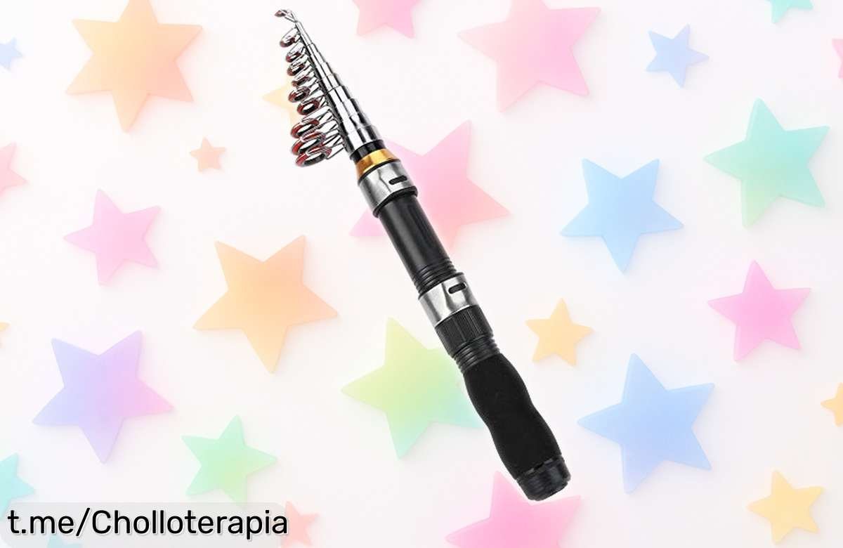 Mini caña de pescar telescópica 2,3m que cabe en cualquier sitio con un precio loco. ¡No te pierdas este ofertón y pesca con facilidad donde quieras!